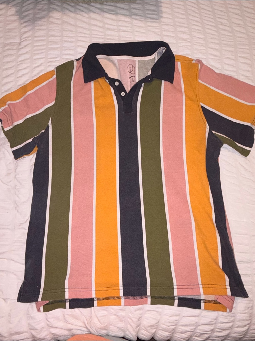 Striped Polo Tee - Multi Color